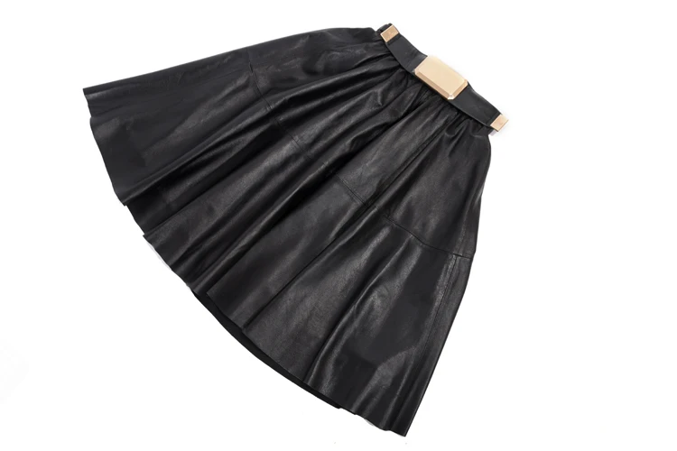 Женская винтажная юбка средней длины с высокой талией и широким низом на заказ