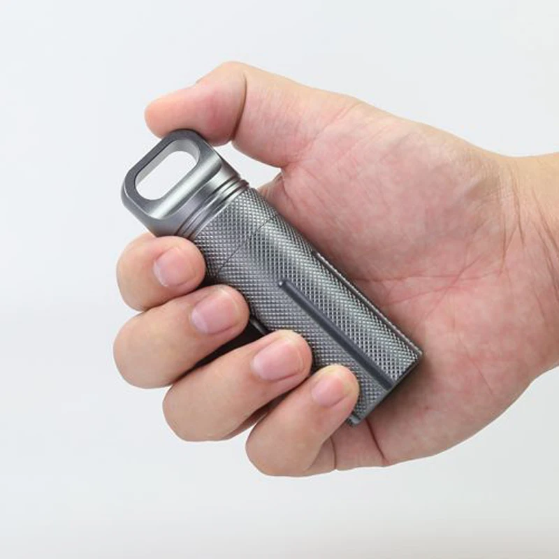 Серая Водонепроницаемая канистра из алюминиевого сплава медицинская