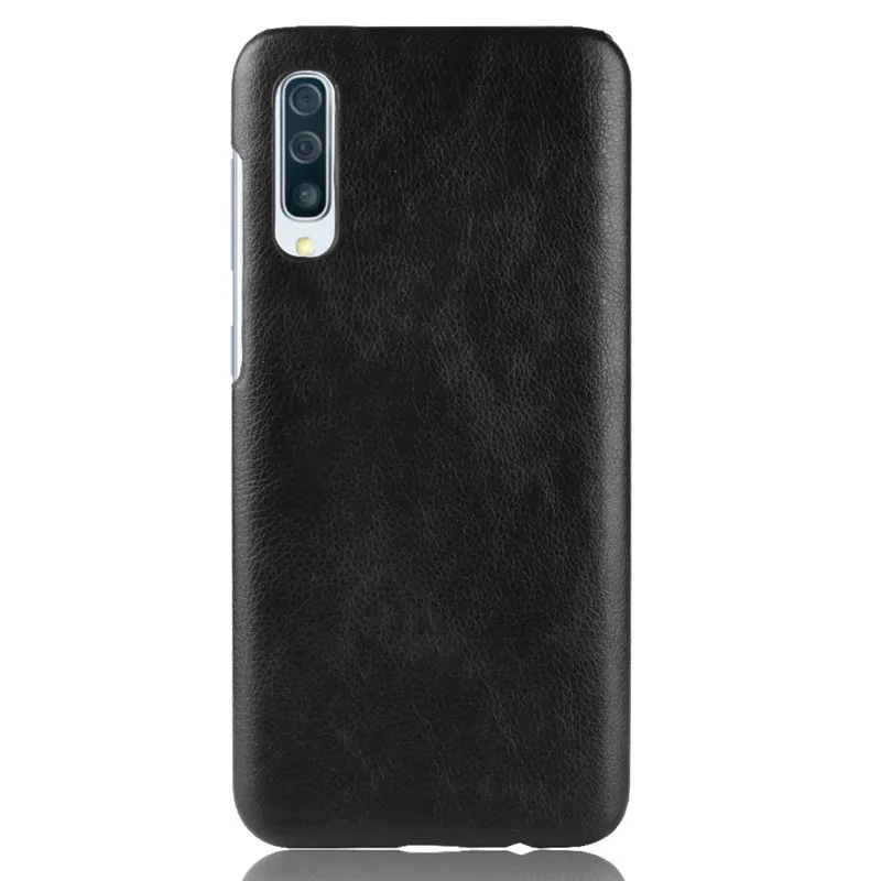 Чехол для samsung Galaxy A70 в стиле ретро с зернистой текстурой личи из искусственной