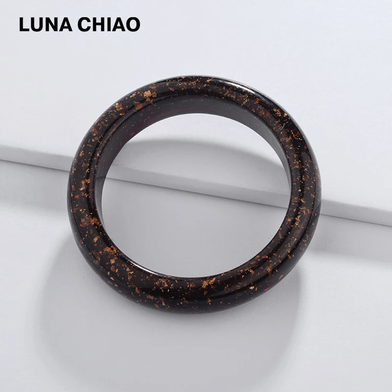 LUNA CHIAO модные ювелирные изделия большая массивная смола акриловый женский