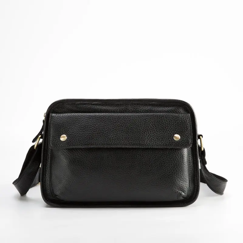 Сумка мессенджер мужская из натуральной воловьей кожи винтажный мягкий саквояж