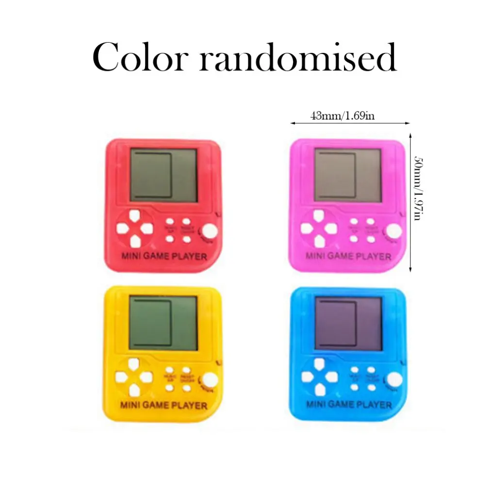 Мини-версия ретро классический тетрис портативная игровая консоль головоломка