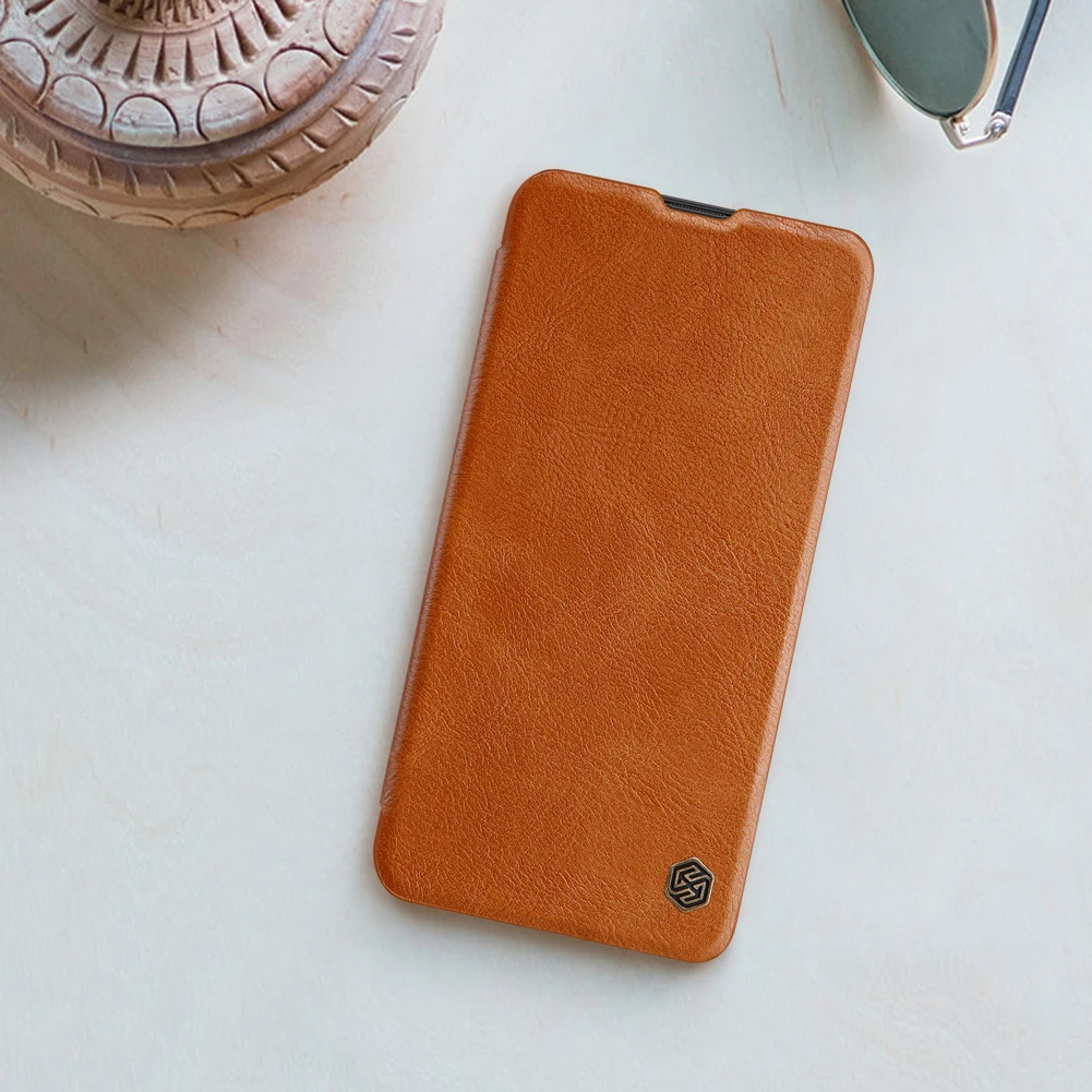 Чехол с откидной крышкой для Samsung Galaxy M20 чехол Nillkin Qin из искусственной кожи
