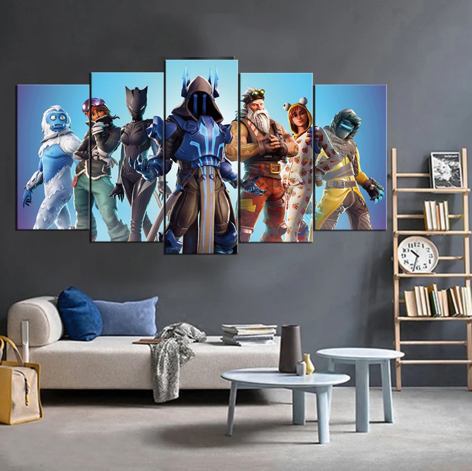 

Blue Fortress Night High Definition Printing Home Decorative Painting Game Poster