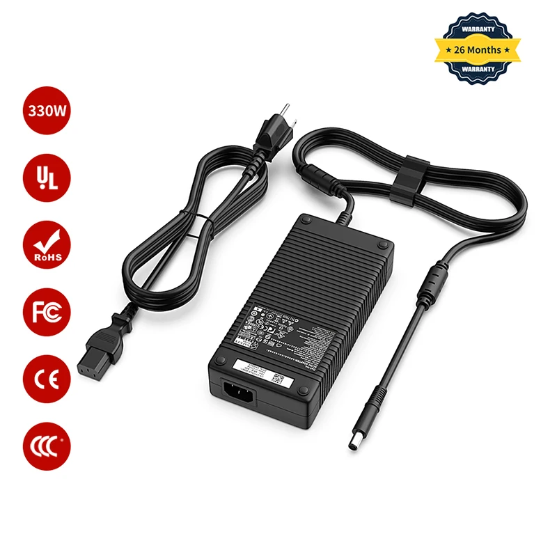 

19.5V 16.9A 330W AC Adapter for Dell DA330PM111 D XM3C3 0XM3C3 ADP-330AB B Alienware x51 M18x M18x R1 R2 Laptop Charger Delippo