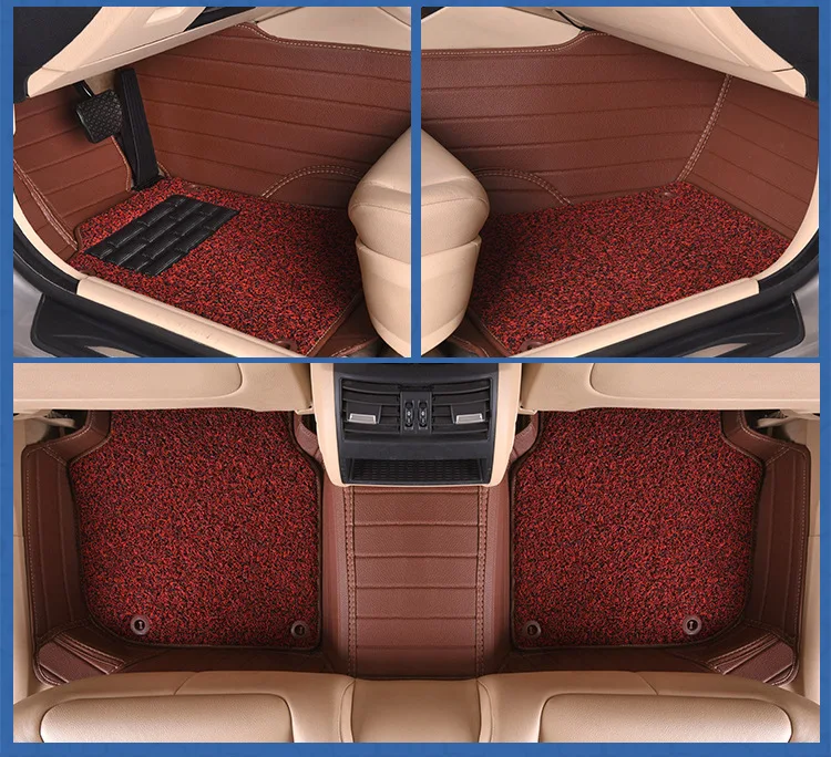 Myfmat пользовательские кожаные автомобильные коврики для VOLKSWAGEN ALLSPACE R-LINE POLO PASST TOURAN