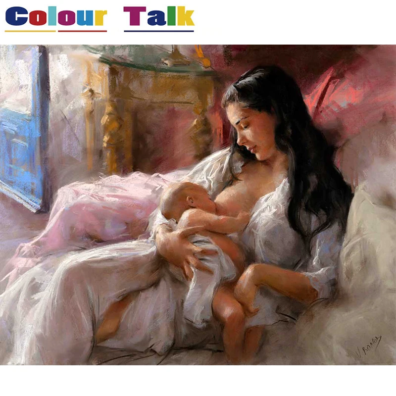 Картина маслом по номерам рисование на холсте Раскрашивание картины для