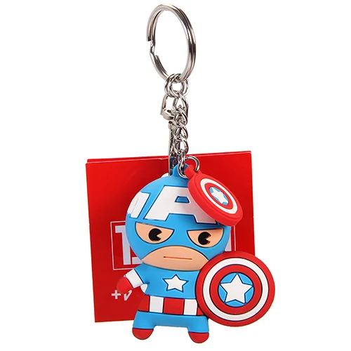captian america Брелок-подвеска в виде Человека-паука, брелок для ключей, фигурки ревестеров, брелок для ключей, женская сумка, брелок для ключей, запчасти - Цвет: captian america