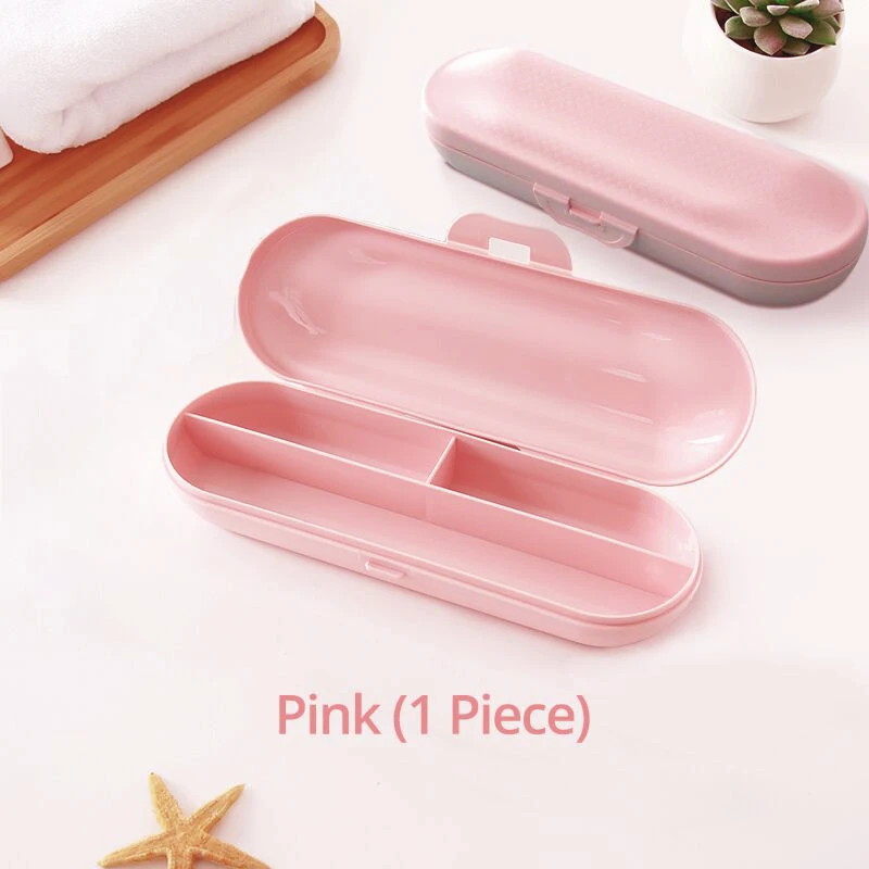Pink Color Портативный Футляр для электрической зубной щетки Анти-пыль коробка для хранения для различных электрическая зубная щетка для путешествий на открытом воздухе туризма кемпинга - Цвет: Pink Color