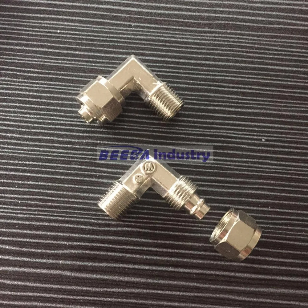 

Copper pneumatic elbow quick connector 1/8",1/4",3/8",1/2", 6mm.8mm,10mm,12mm
