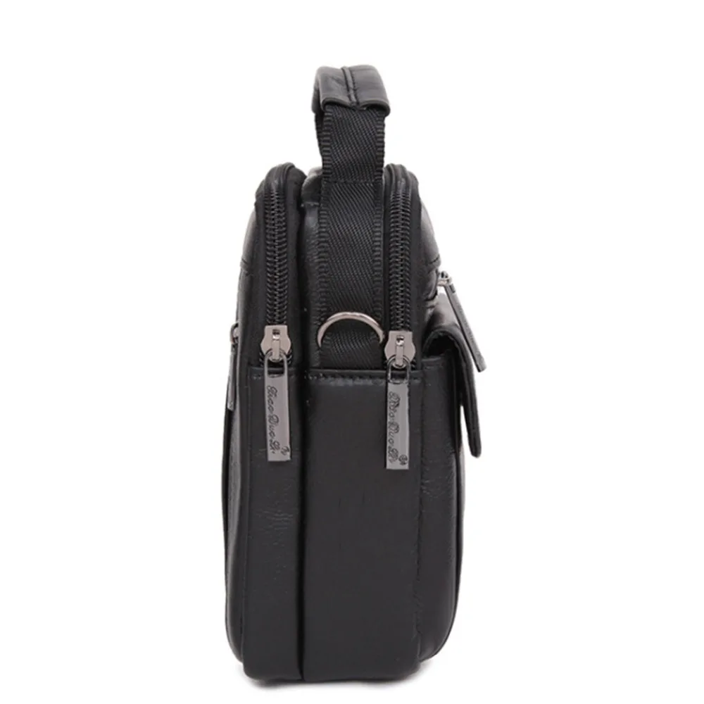 Поясная Сумка из натуральной воловьей кожи для мужчин забавная маленькая