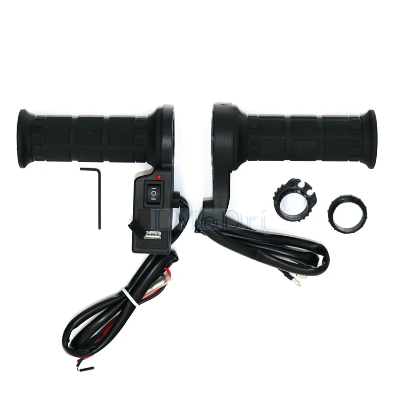 Многофункциональные ручки с подогревом для мотоциклов 7/8 &quotРуль электрическое