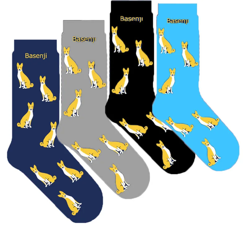 

unisex Basenji dog women socks fun socks Basenji owner gift 50pairs P9-K9C