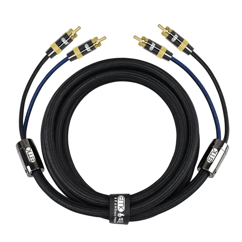 2rca stereo cable top grade dual 2rca male to male 2 rca audio cable digitalanalog double shielded pro series cord for av hi fi free global shipping
