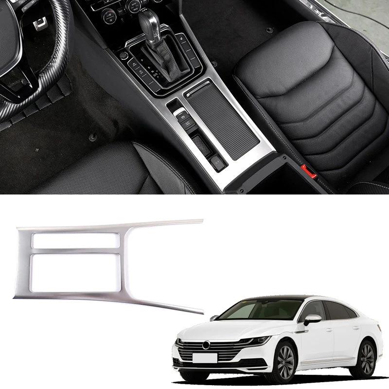 Для левого привода! Для VW Volkswagen Passat B8/Arteon/Wagon аксессуары из нержавеющей стали держатель стакана воды панель Отделка 1