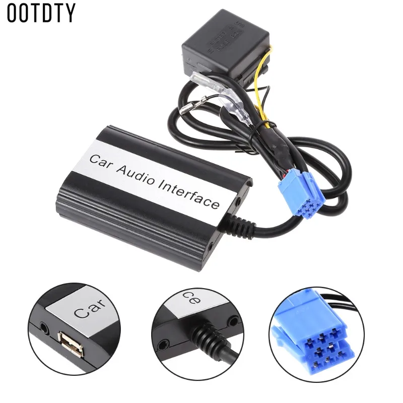 OOTDTY, хит, новинка, 1 комплект, Handsfree, авто, Bluetooth, комплекты, MP3, музыка, USB, AUX адаптер, интерфейс для Fiat, для Alfa Romeo, высокое качество