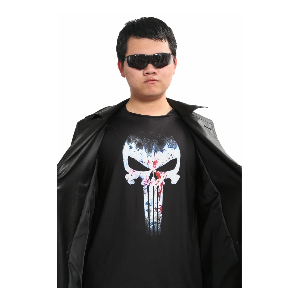 Coslive Каратель костюм Франк замок куртка и футболка Сорвиголова сезон 2 косплей