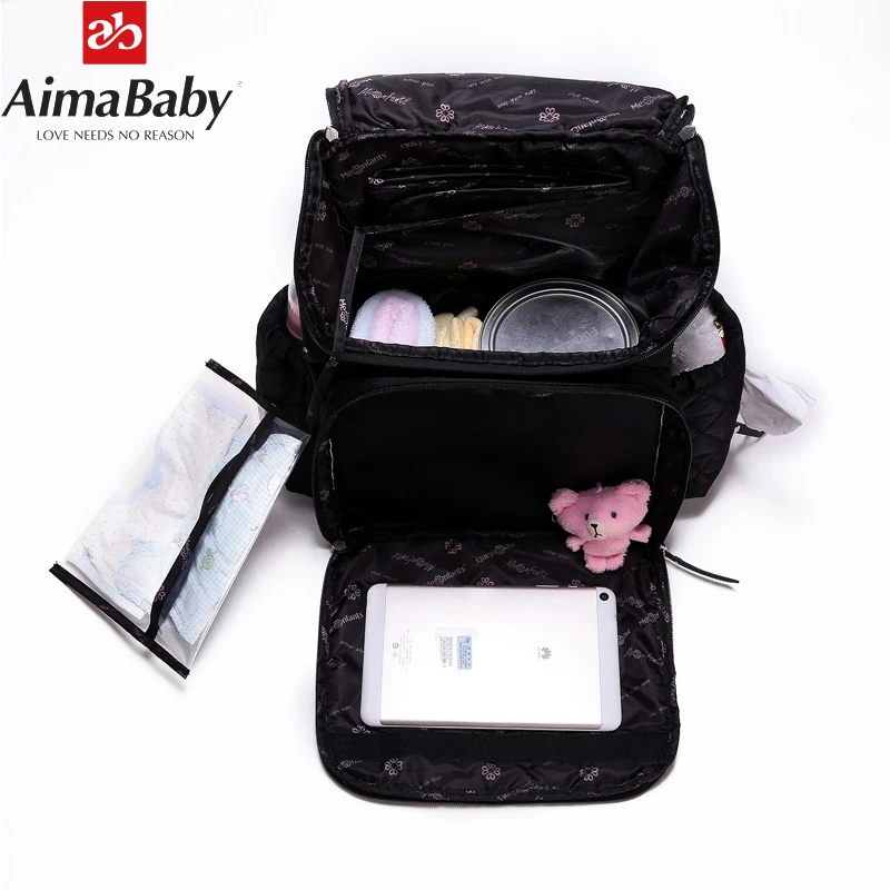Сумка для подгузников AIMABABY модная сумка мам брендовый дорожный рюкзак малышей