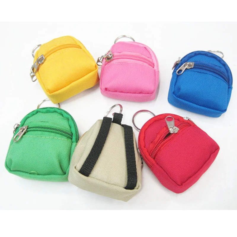50 шт./лот мини-рюкзак брелок для ключей на плечо кошелек смены монет | Украшения и