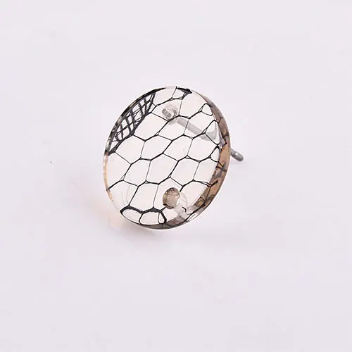 12 DIY серьги аксессуары Япония живопись тушью имитация кружева текстура акриловый материал уха вафельная посылка - Цвет: 12