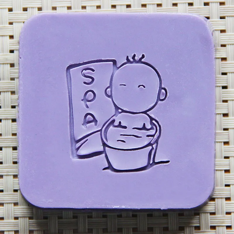 0191(4x4cm) Мыло ручной работы, мини, сделай сам, натуральное мыло, печать из смолы, акриловый кристалл, прозрачный уплотнитель для мыла - Цвет: 0191(4x4cm)
