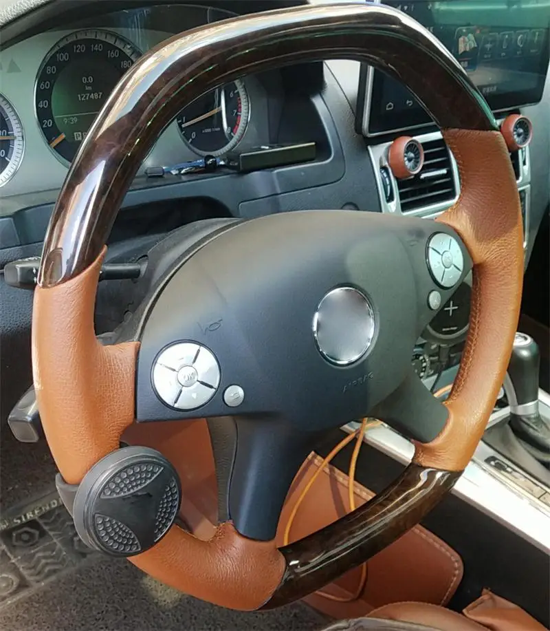Автомобильный Стайлинг, кнопки на руль, накладка, наклейка, Накладка для Mercedes Benz C E S, класс W204, W212, GLK, X204, аксессуары для салона автомобиля