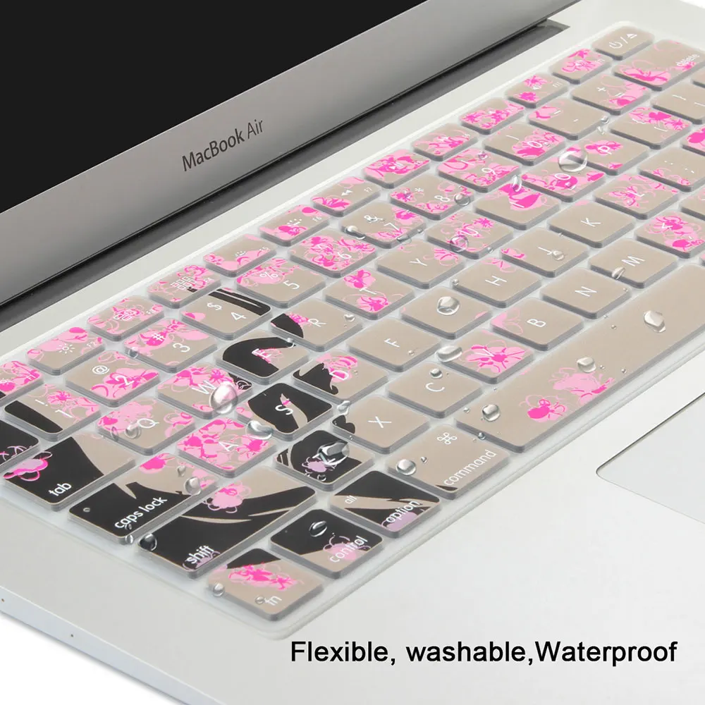 Вишневая клавиатура с узором чехол для Macbook Old Pro retina 13 15 17 дюймов Air 11 наклейки