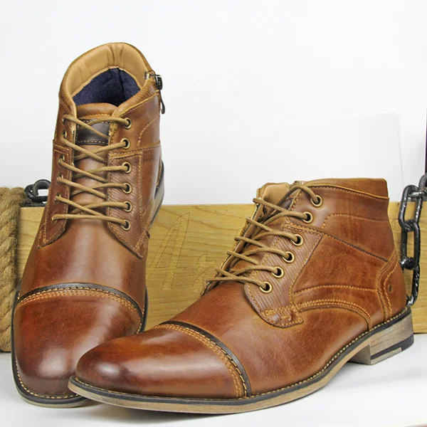 Brown Martin boots YIGER/Новые мужские ботинки на шнуровке мужские ботильоны зимние теплые повседневные мужские ботинки из натуральной кожи на меху коричневый цвет, большие размеры 40-50, 0225 - Цвет: Brown Martin boots