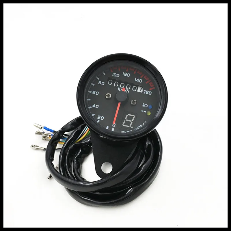 2017 Новый Мотоцикл CG125 GN125 Ретро метр Ремонт MOTO Пробег СВЕТОДИОДНОЙ пробег С