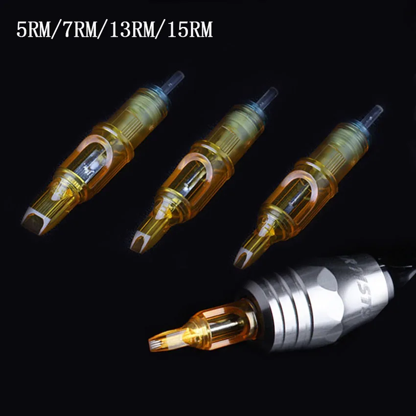 Иглы для картриджей тату 5/7/13/15 rm 20 шт. боди арт Перманентный макияж одноразовые