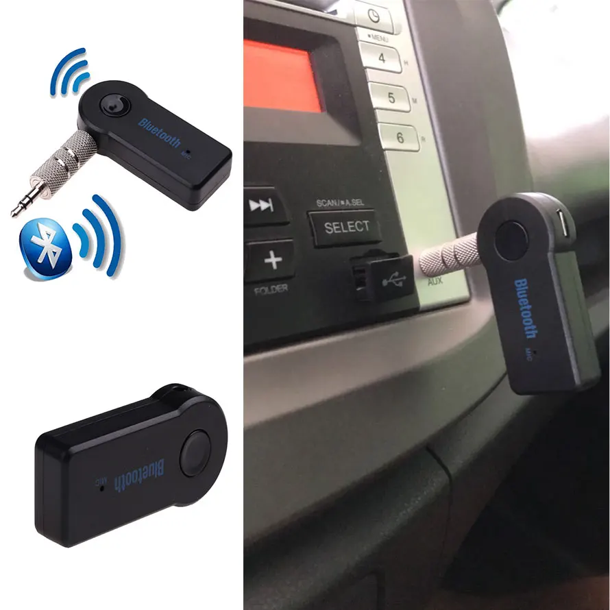 Беспроводной адаптер Bluetooth приемник адаптер 3,5 мм Aux стерео усилитель музыки Hands-freeHome автомобильный Bluetooth аудио адаптер для дома