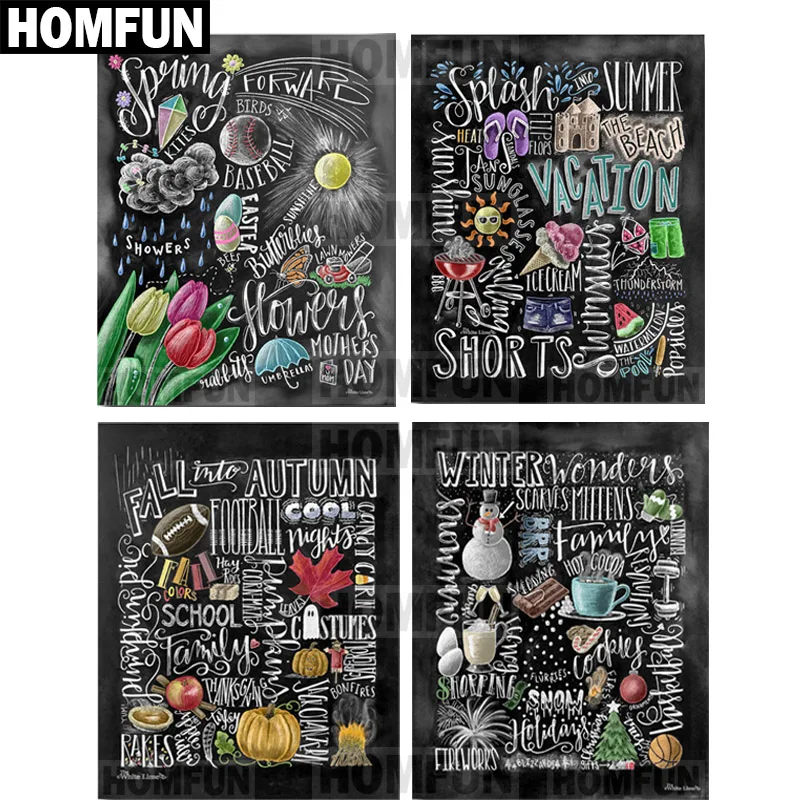 Алмазная живопись HOMFUN A00307 картина сделай сам из квадратных/круглых страз вышивка