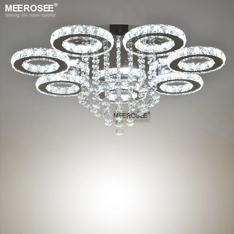 

Modern LED Crystal Ceiling Light Ring Mounted Ceiling Lamp LED Clear tOP K9 Crystal Mounted Ceiling Luatre for Home Decoration