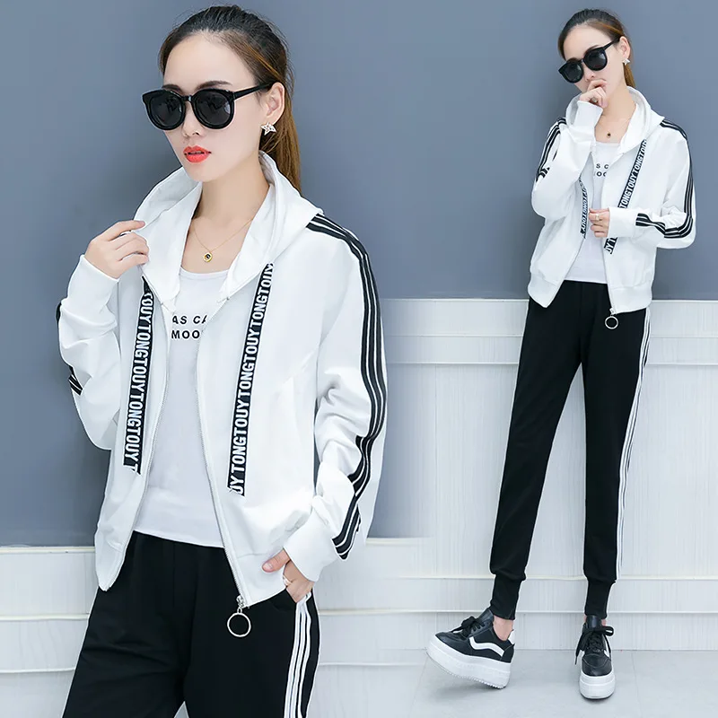 Для женщин спортивные костюмы комплект из 2 частей толстовка и брюки спортивный