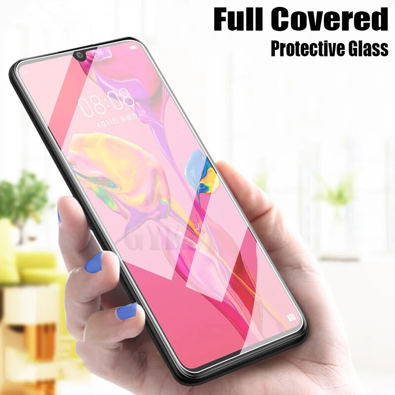 2 шт. закаленное стекло на весь экран для Huawei P30 lite защита экрана взрывозащищенное