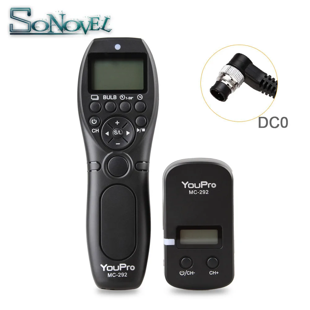 MC-292 DC0 YouPro MC-292 DC0/DC2/N3/S2/E3 2,4G Беспроводной дистанционного Управление и функцией дистанционного спуска затвора объектива Цифрового Фотоаппарата Canon/sony/Nikon/Fuji/Panasonic/Olympus - Цвет: MC-292 DC0