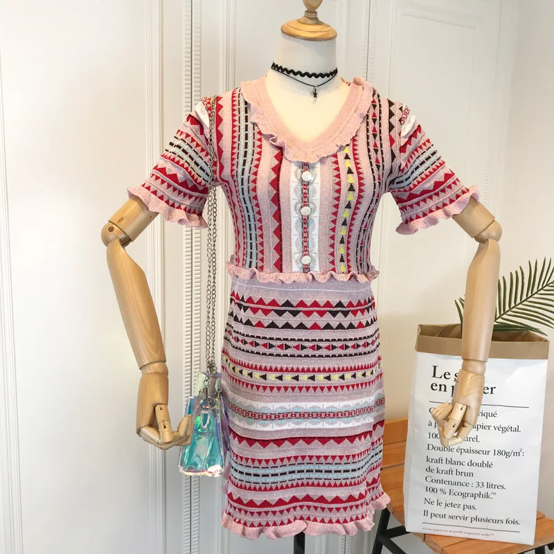 LISM/весеннее стильное платье-футляр с высокой талией женское вязаное платье 2019