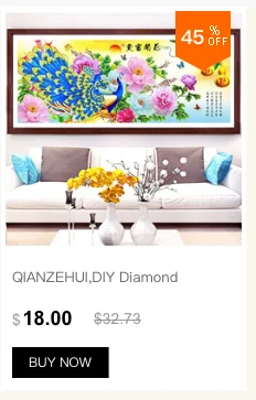 QIANZEHUI, DIY 5D алмазная вышивка, круглые алмазные Стразы для воды и богатства, полная алмазная живопись, вышивка крестиком, рукоделие