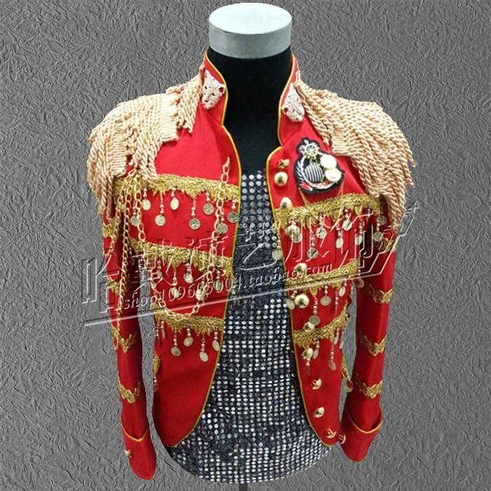 

2018 A male singer fashion costumes, the bright costumes