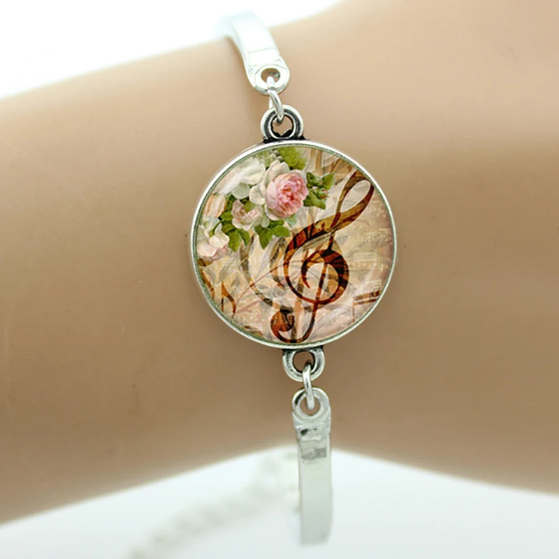 TAFREE бренд мода Инь Янь музыка скрипичный ключ волна браслет очаровательные