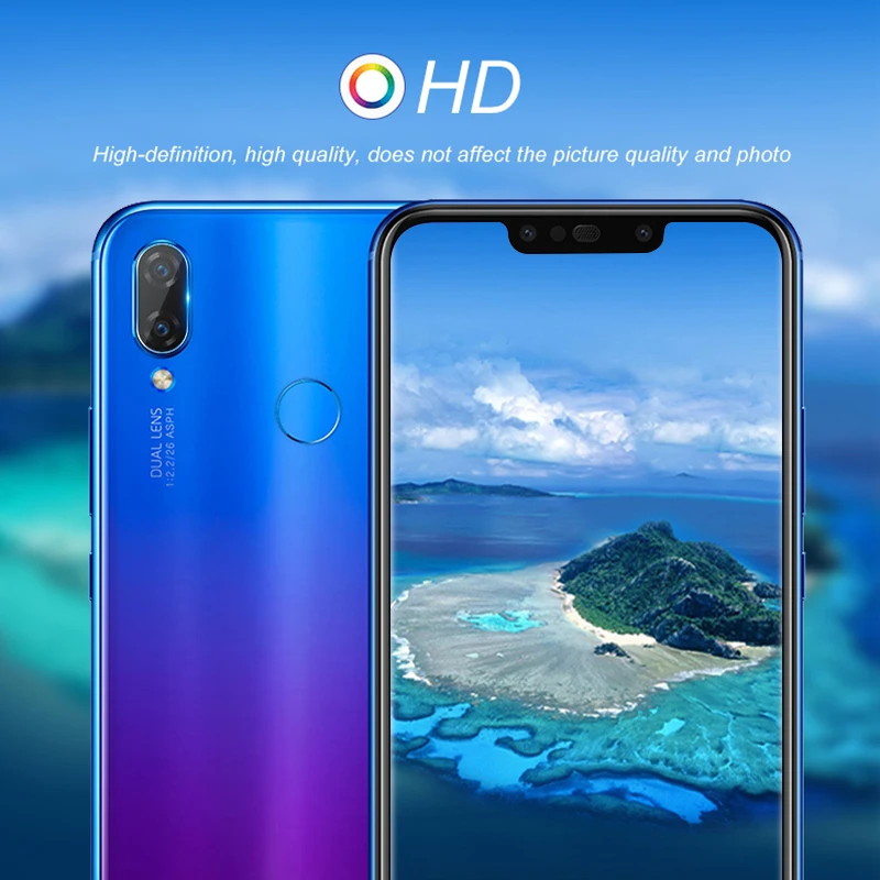 Ультратонкое мягкое закаленное стекло для задней камеры Huawei Nova 3 3e 4e 3i 2S Защитная