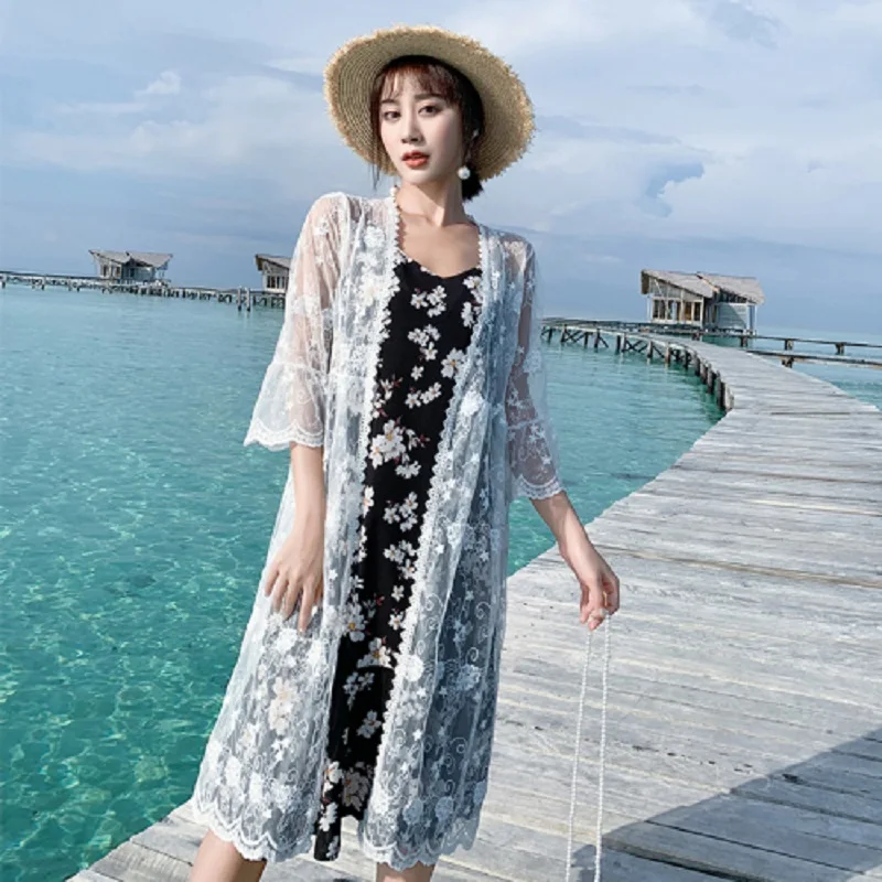 Женское пляжное платье Пляжное Платье бикини с открытой спиной пляжная одежда