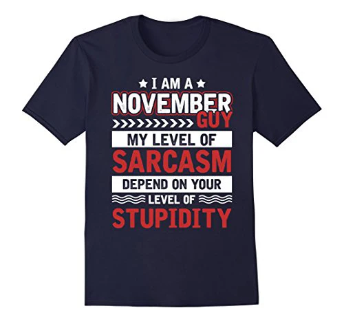 Лето 2019 100% хлопок модная Повседневная Новинка Забавный человек I Am A November Guy