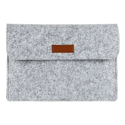 Серый Чехол для ноутбука из шерстяного войлока для Macbook Air 13, новая сумка Pro 13,3 11 12 15, чехол для ноутбука Xiaomi Air 13,3 15,6 для женщин и мужчин - Цвет: Серый