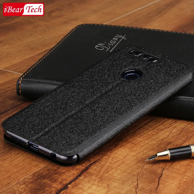 flip case for Huawei honor 8 case leather smart cover original honor 8 cover silicon ultra thin auto wake up sleep case slim men