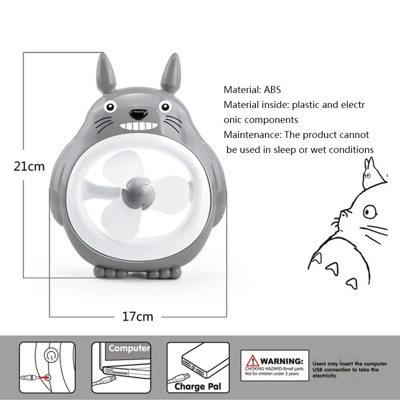 Портативный 5V Small Desk USB 4 Blades Cooler Cooling Fan Mini Вентиляторы Работа Super Mute Silent PC / Ноутбук