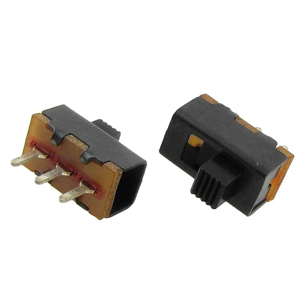 Промо-акция! 50x2 Позиции 1P2T SPDT 3 Pin PCB Панель Крепление Мини Вертикальный скользящий