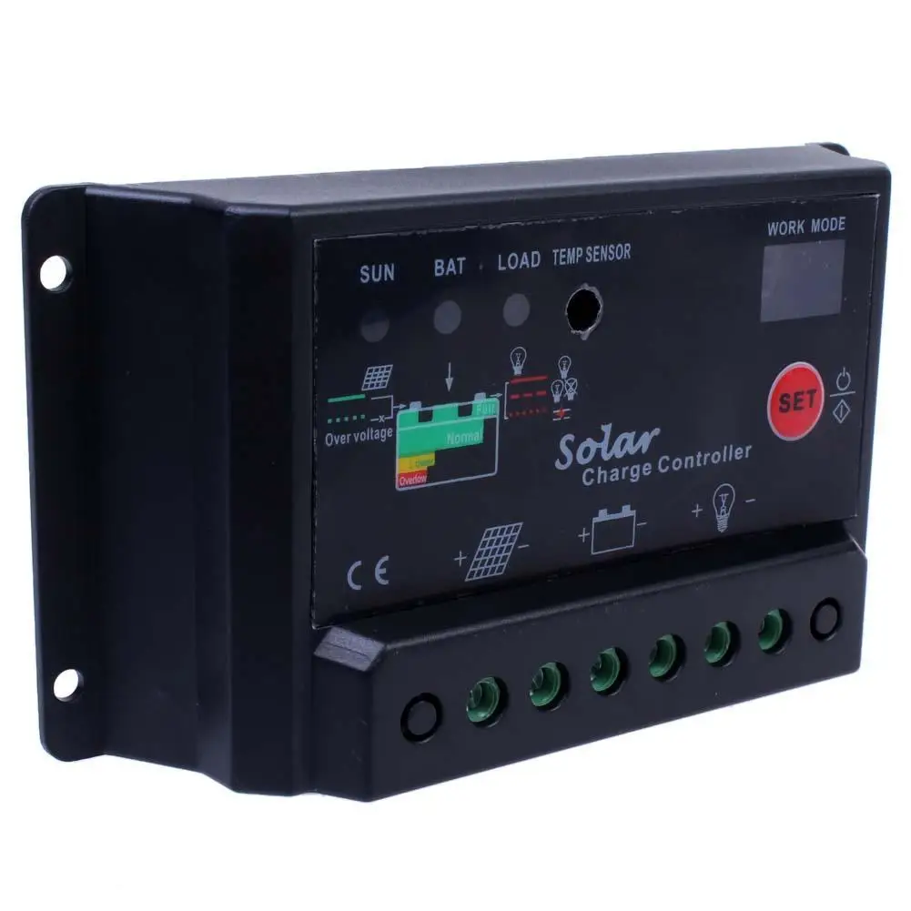 20A Intelligen PWM регулятор заряда батареи 12 В/24 В автоматический переключатель + 5 пар M/F