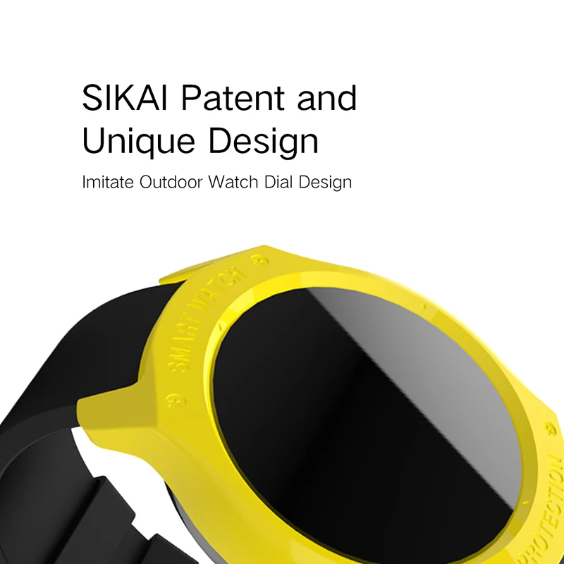 Для ticwatch 2 Чехол SIKAI Твердый защитный чехол Красочный легкий корпус ПК