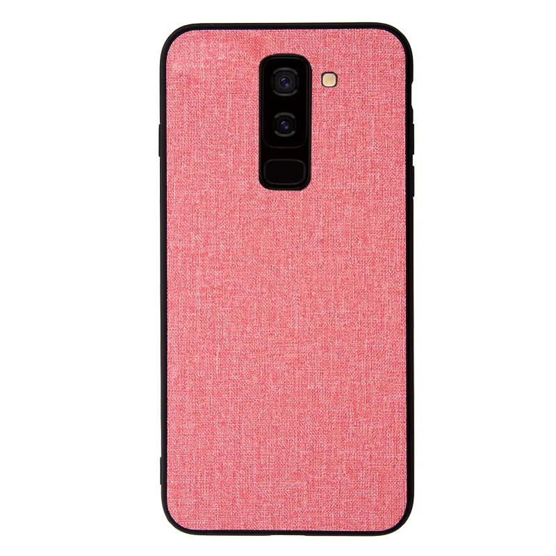 Чехол для Samsung Galaxy A8 2018 задняя крышка + Plus противоударный защитный тканевый